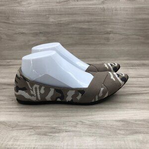 Steven by Steve Madden Flats Women's 8 Roamy Camouflage Camo Slip On Shoes